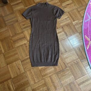 Better Be Brown Knit Dress Tunic Medium